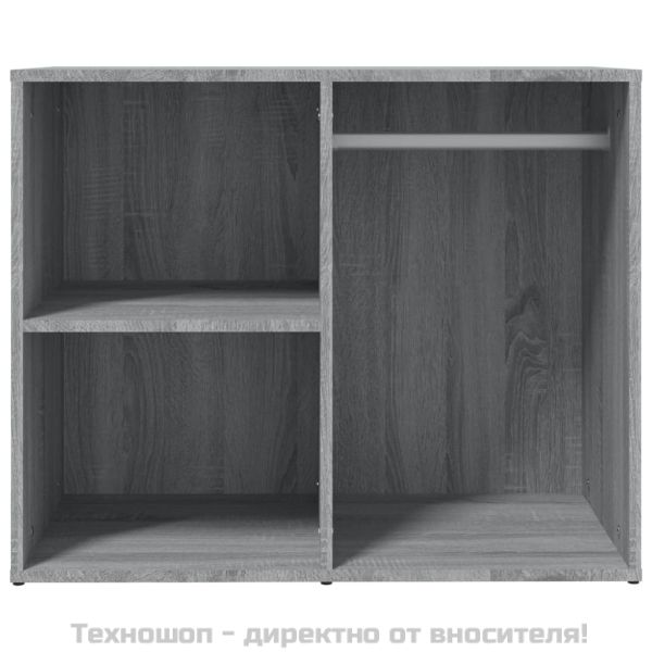 Шкаф за гримиране, Сив сонома, 80x40x65 см, инженерно дърво