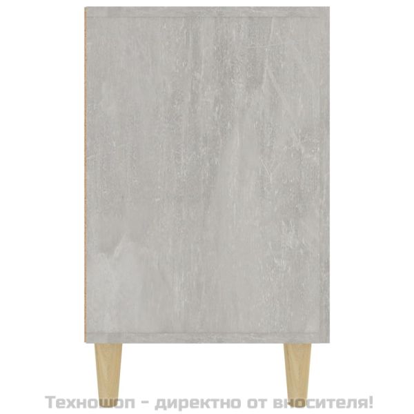 Сайдборд, бетонно сив, 100x36x60 см, инженерно дърво