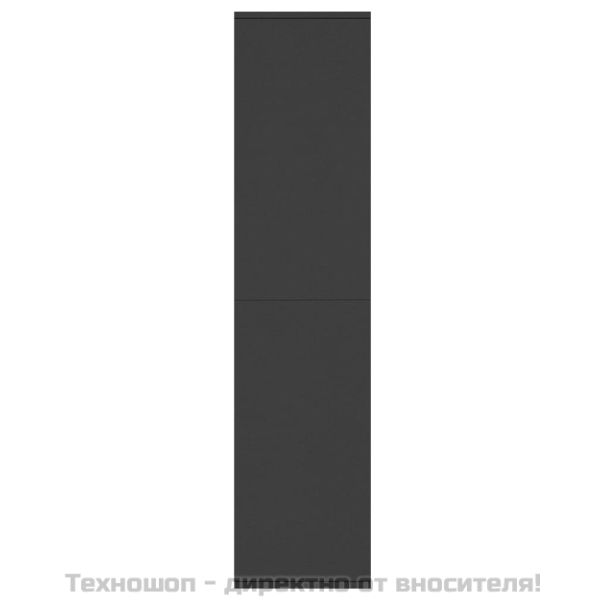 Библиотека/бюфет, черна, 66x30x130 см, инженерно дърво