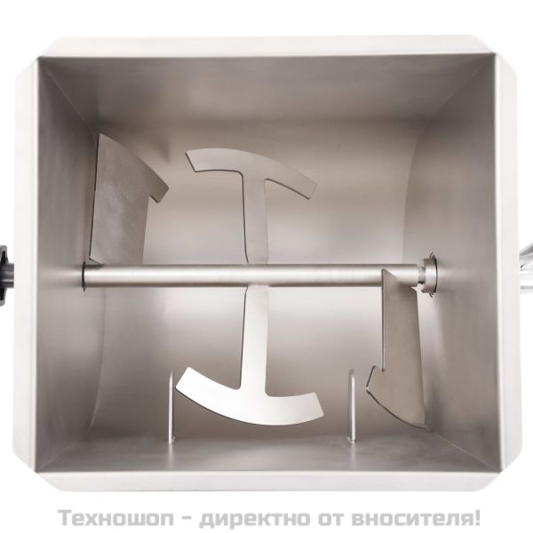 Миксер за месо с редуктор, сребрист, неръждаема стомана