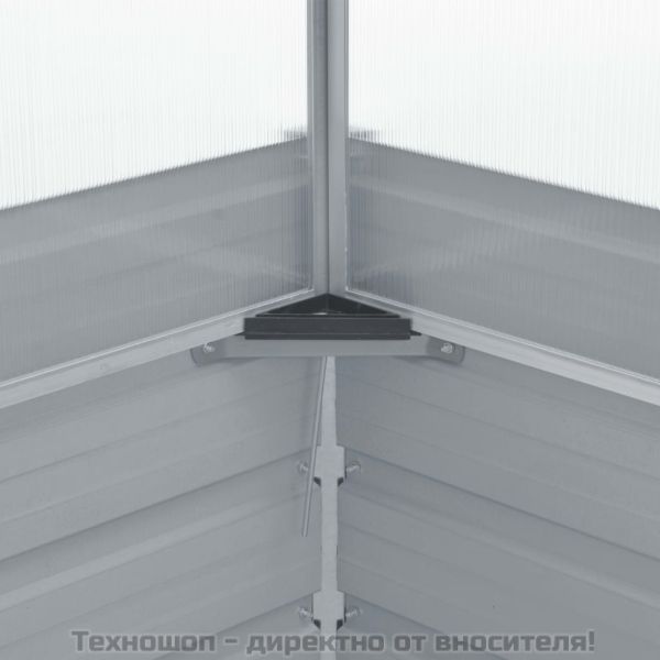 Парник, зелен, 100x100x77 см, поцинкована стомана