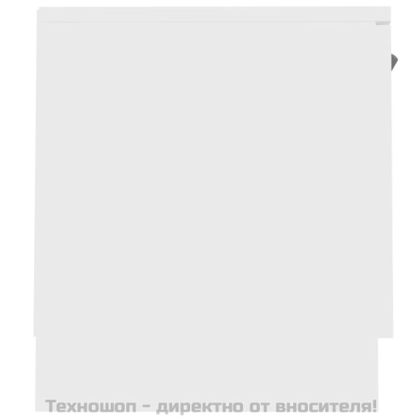 ТВ шкаф, бял, 140x35x40 см, инженерно дърво