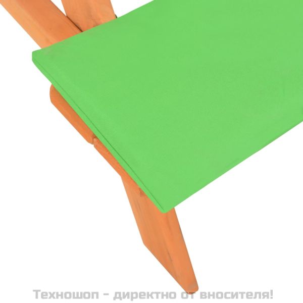 Детска маса за пикник с пейки, 89x79x50 см, ела масив