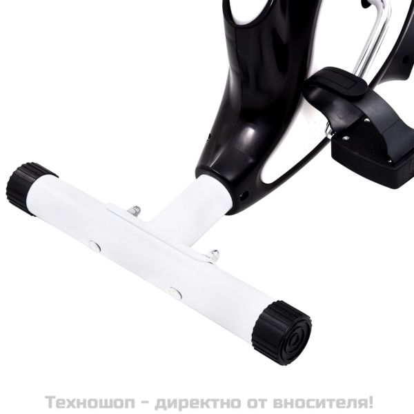 Велоергометър с ремъчно задвижване, черен