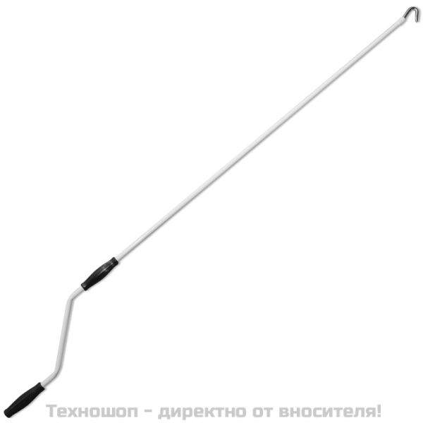 Сенник, прибиращ се, с ръчно задвижване, 500 см, синьо и бяло