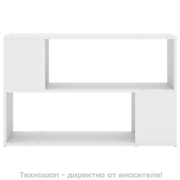 Библиотека, бяла, 100x24x63 см, инженерно дърво