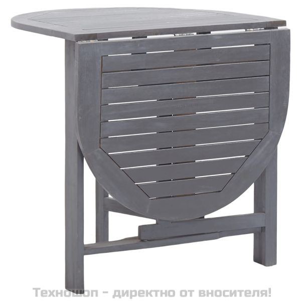 Градинска маса, сива, 120x70x74 см, акация масив