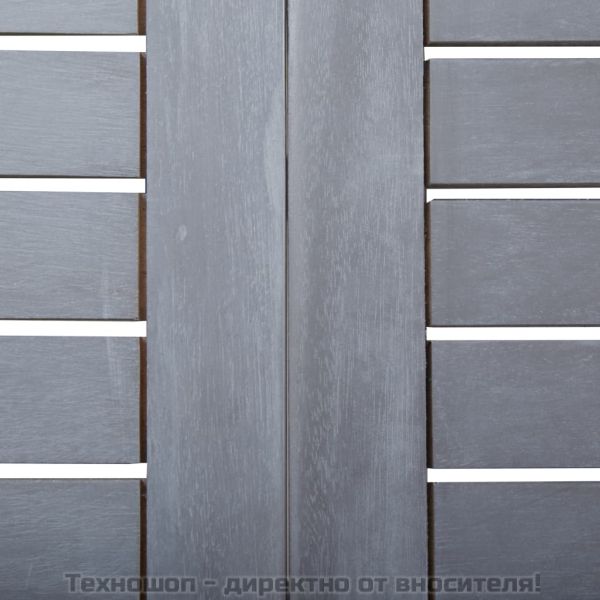 Градинска маса, сива, 120x70x74 см, акация масив