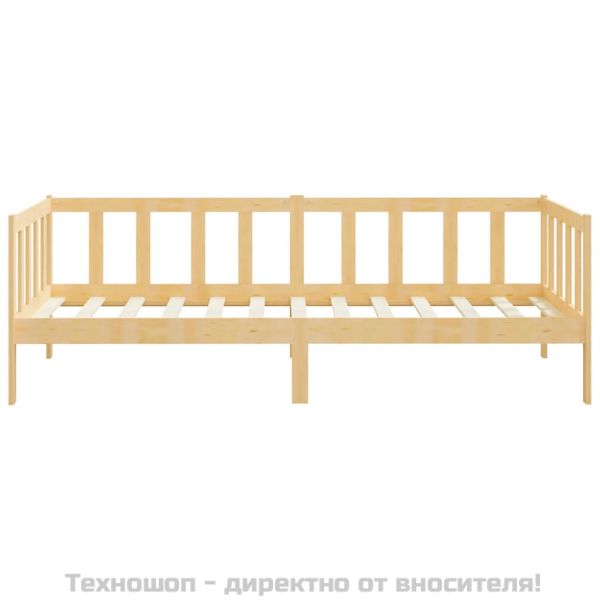 Дневно легло, борово дърво масив, 90x200 см