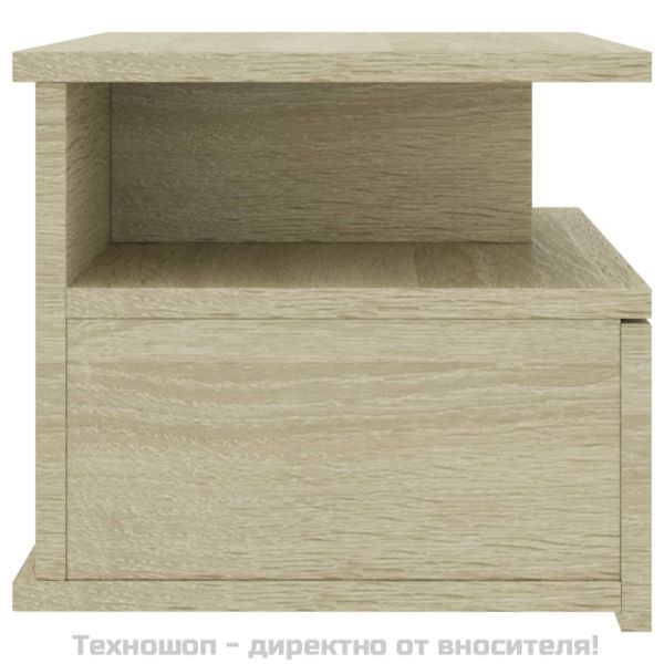Нощни шкафчета за стена, 2 бр, дъб сонома, 40x31x27 см