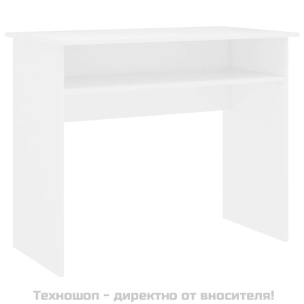 Бюро, бяло, 90x50x74 см, инженерно дърво