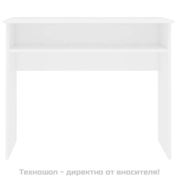 Бюро, бяло, 90x50x74 см, инженерно дърво