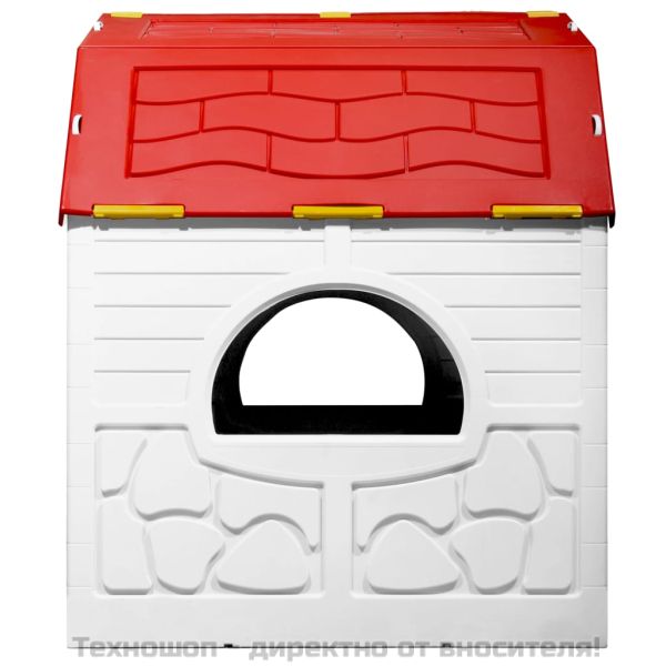 Сгъваема детска къща за игра с подвижна врата и прозорци