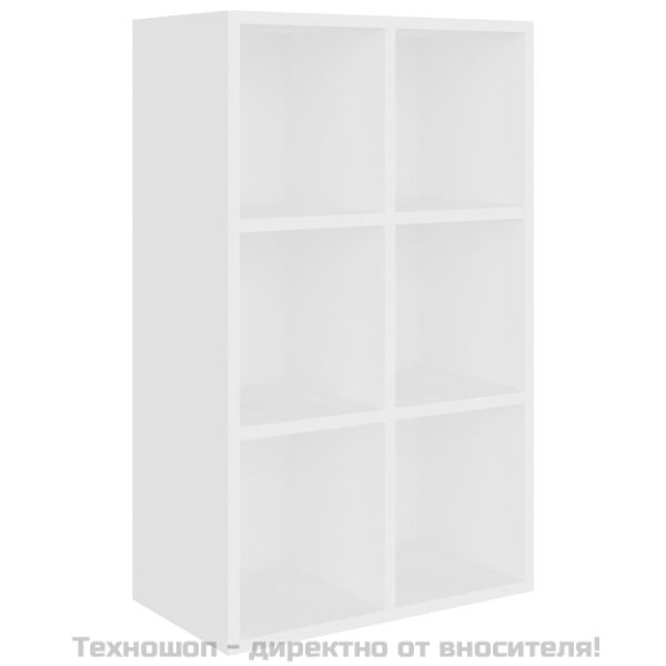 Библиотека/бюфет, бяла, 66x30x98 см, инженерно дърво