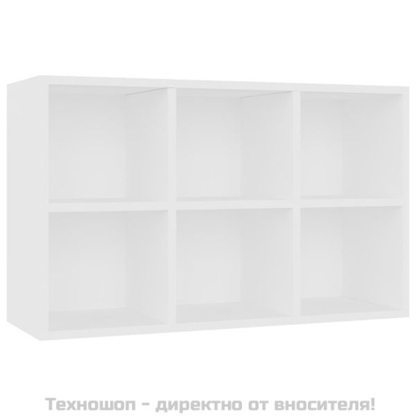 Библиотека/бюфет, бяла, 66x30x98 см, инженерно дърво