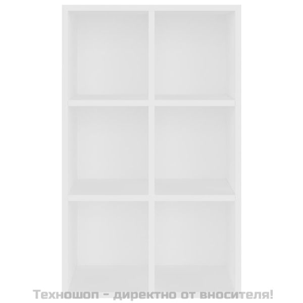 Библиотека/бюфет, бяла, 66x30x98 см, инженерно дърво