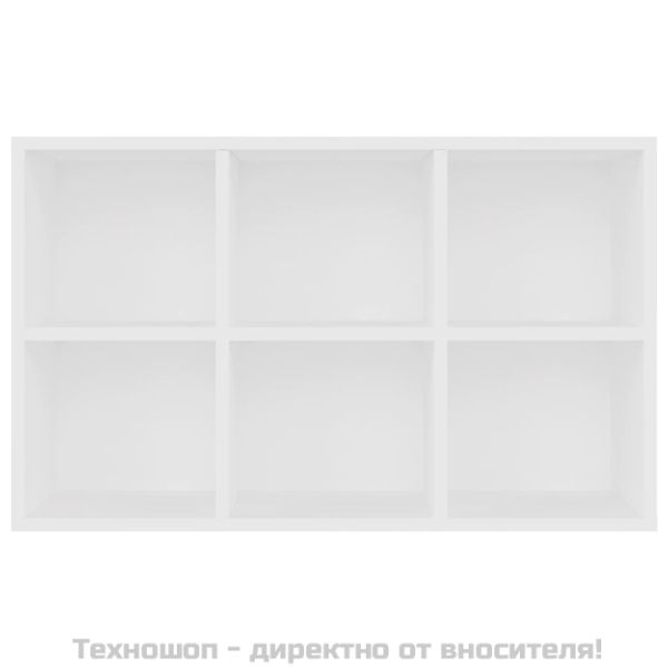 Библиотека/бюфет, бяла, 66x30x98 см, инженерно дърво