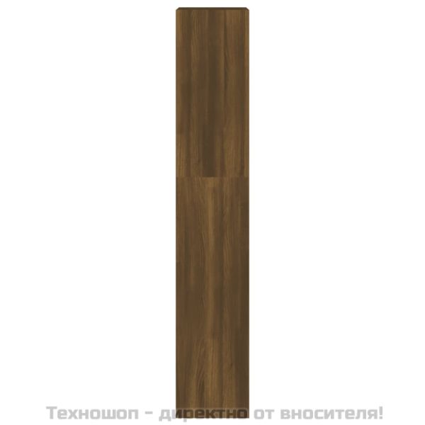Библиотека/разделител за стая, кафяв дъб, 40x30x166 см