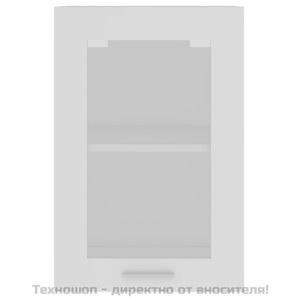 Висящ стъклен шкаф "Lyon", бял, 40x31x60 см, инженерно дърво