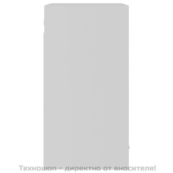 Висящ стъклен шкаф "Lyon", бял, 40x31x60 см, инженерно дърво