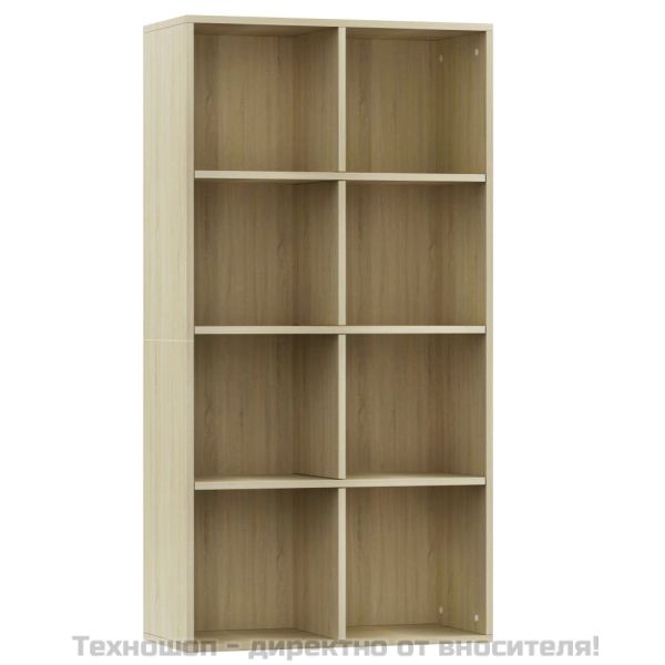 Библиотека/бюфет, дъб сонома, 66x30x130 см, инженерно дърво