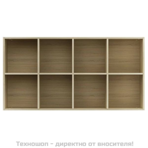 Библиотека/бюфет, дъб сонома, 66x30x130 см, инженерно дърво