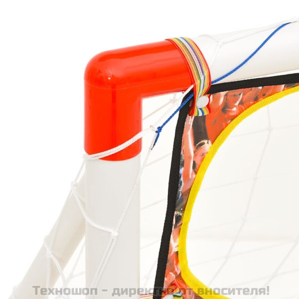 Комплект детска футболна врата, стена за голове, 120x51x77,5 см