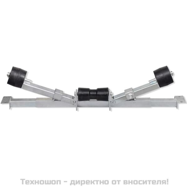 Скоба за поддържане на долната част на лодка, с килови ролки