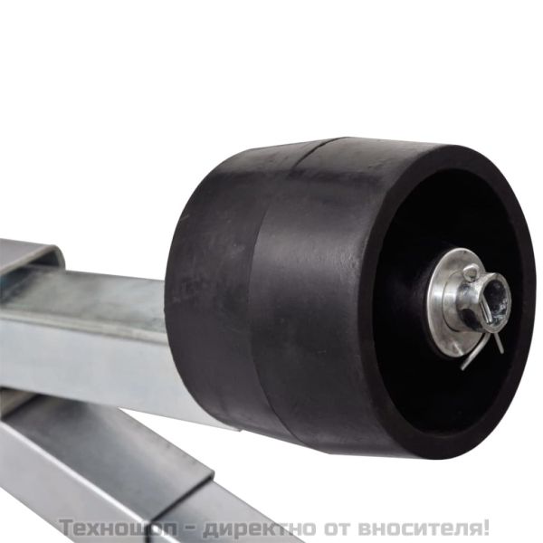 Скоба за поддържане на долната част на лодка, с килови ролки