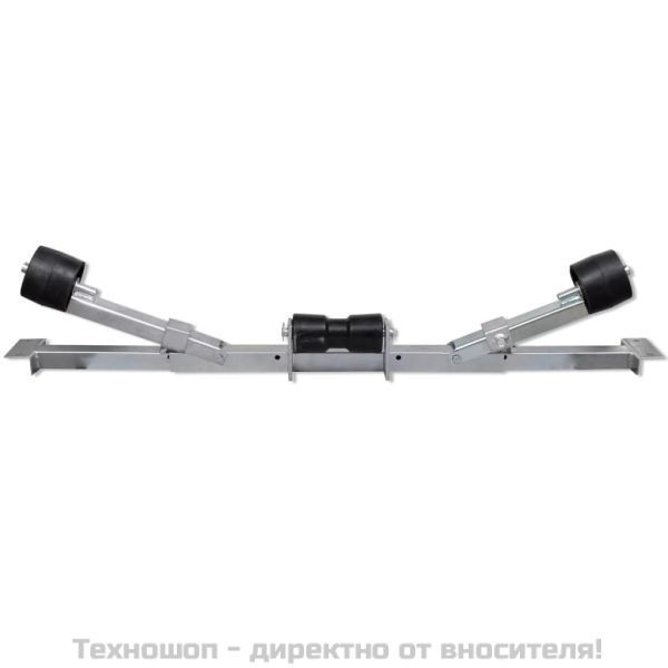 Скоба за поддържане на долната част на лодка, с килови ролки