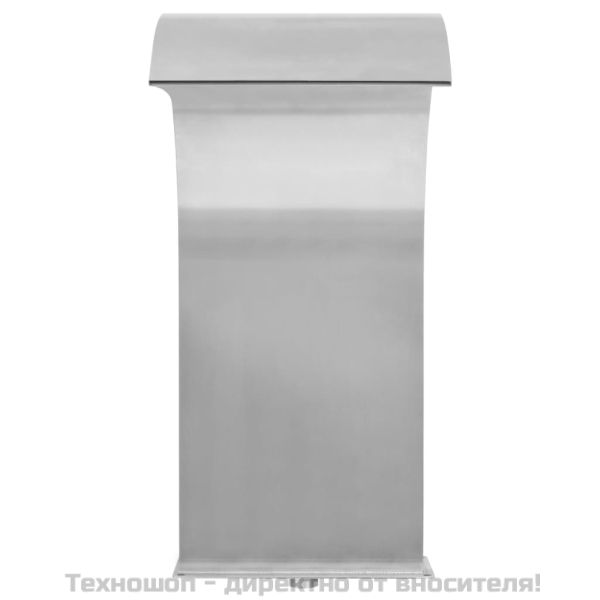 Фонтан за басейн, неръждаема стомана, 45x30x65 см, сребрист