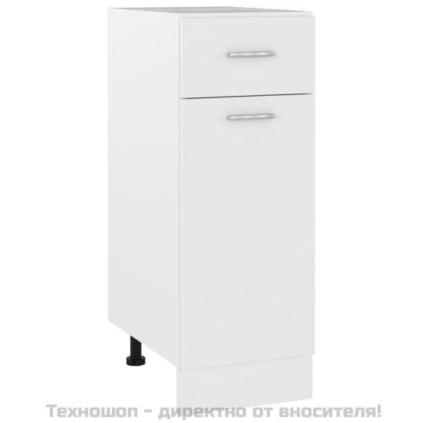 Шкаф с чекмеджета "Lyon", бял, 30x46x81,5 см, инженерно дърво