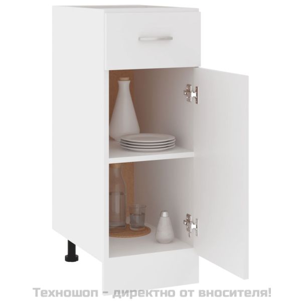 Шкаф с чекмеджета "Lyon", бял, 30x46x81,5 см, инженерно дърво