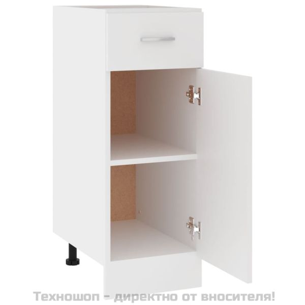 Шкаф с чекмеджета "Lyon", бял, 30x46x81,5 см, инженерно дърво