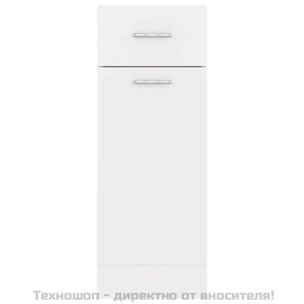 Шкаф с чекмеджета "Lyon", бял, 30x46x81,5 см, инженерно дърво