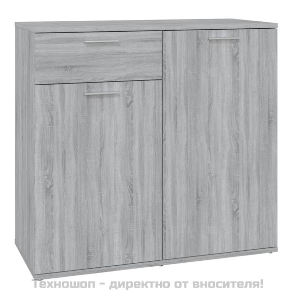 Сайдборд, сив сонома, 80x36x75 см, инженерно дърво