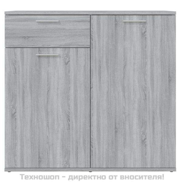Сайдборд, сив сонома, 80x36x75 см, инженерно дърво