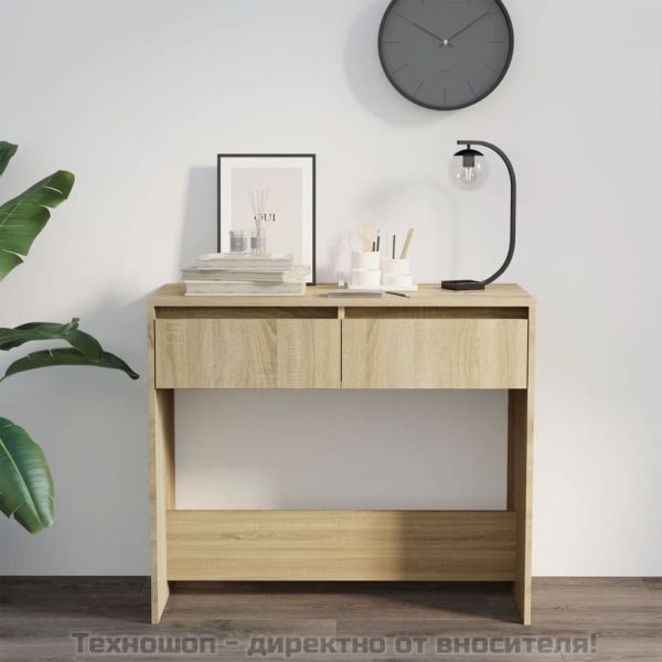 Конзолна маса, дъб сонома, 89x41x76,5 см, инженерно дърво