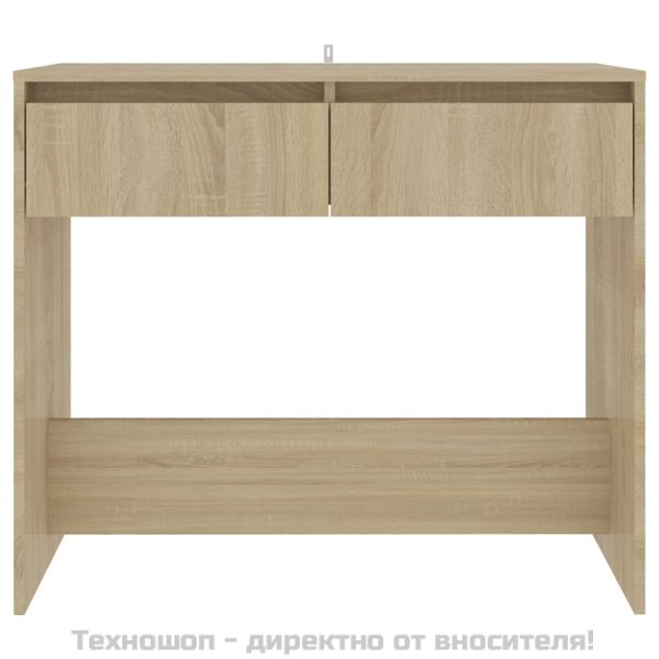 Конзолна маса, дъб сонома, 89x41x76,5 см, инженерно дърво