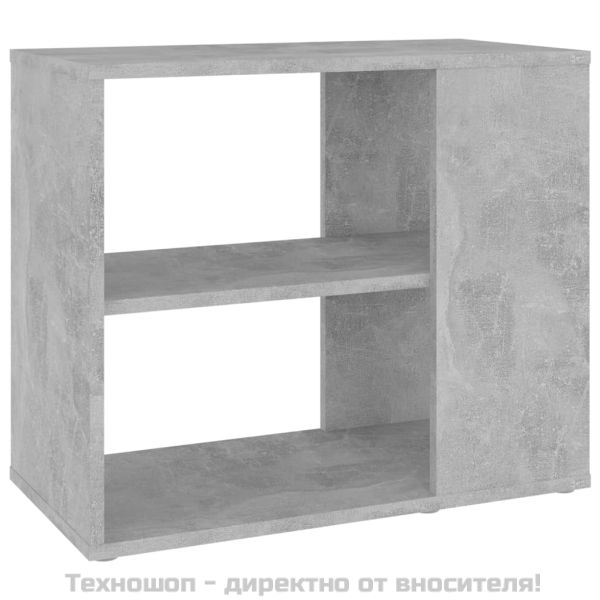 Страничен шкаф, бетонно сив, 60x30x50 см, инженерно дърво
