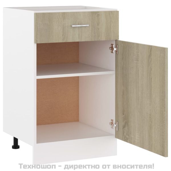 Шкаф с чекмеджета "Lyon", дъб Сонома, 50x46x81,5 см, инженерно дърво