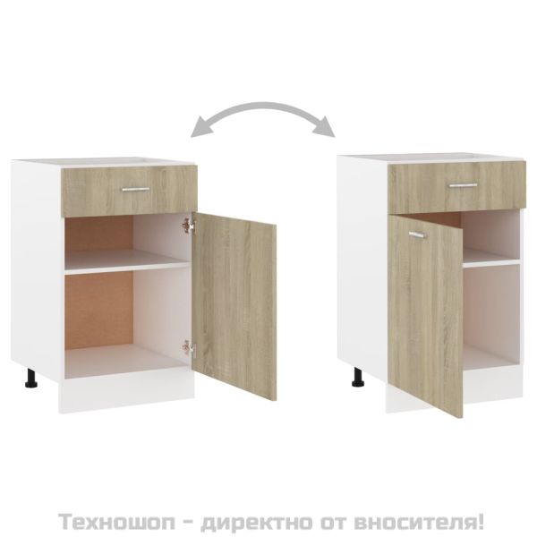 Шкаф с чекмеджета "Lyon", дъб Сонома, 50x46x81,5 см, инженерно дърво