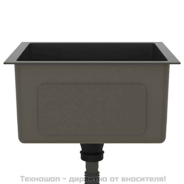 Ръчно изработена кухненска мивка, черна, неръждаема стомана