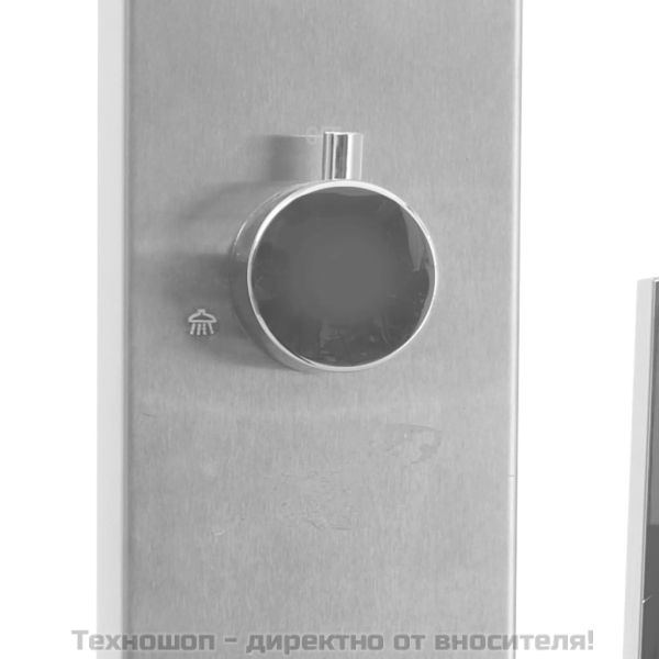 Градински душ, неръждаема стомана, прав