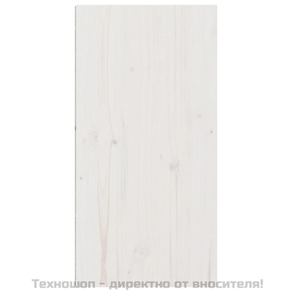 Стенни шкафове, 2 бр, бели, 30x30x60 см, бор масив