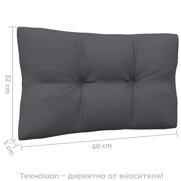 Градински лаундж комплект 3 части с възглавници бял бор масив