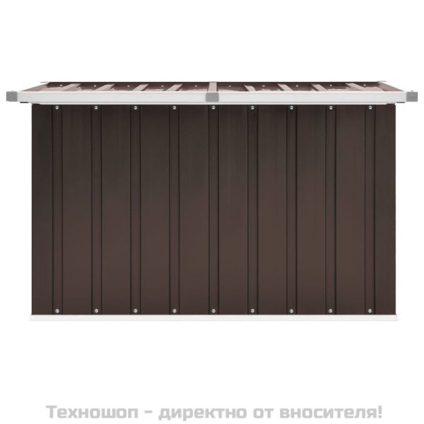 Градинска кутия за съхранение, кафява, 109x67x65 см