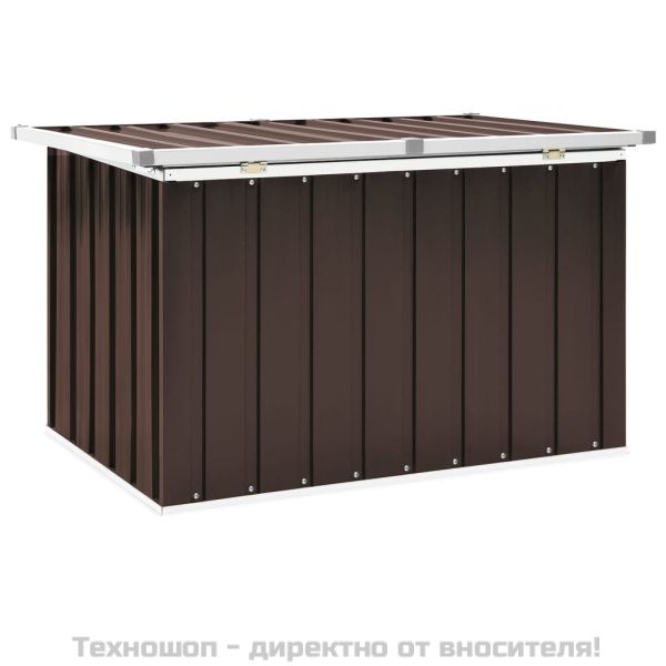 Градинска кутия за съхранение, кафява, 109x67x65 см