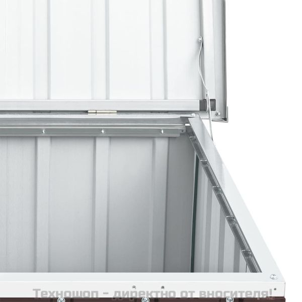 Градинска кутия за съхранение, кафява, 109x67x65 см