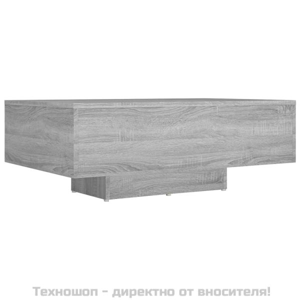 Кафе маса, сив сонома, 85x55x31 см, инженерно дърво